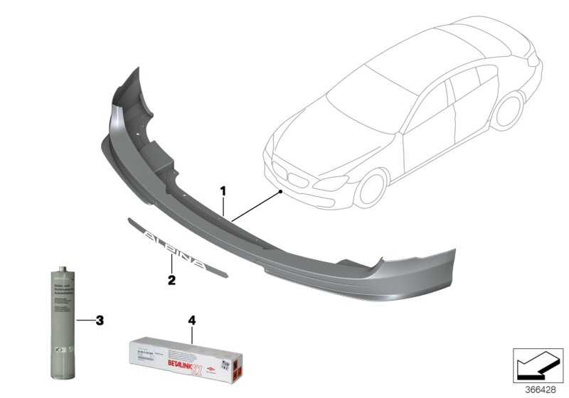 Genuine BMW 51117988553 F06 Insert (Inc. ALPINA B6) | ML Performance UK Car Parts