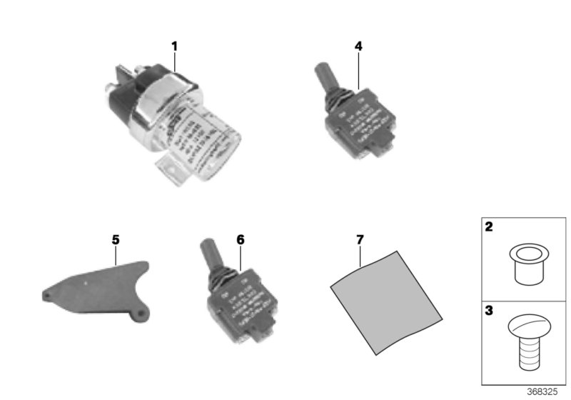 Genuine BMW 61007741336 Release Switch 2 POL. (Inc. M235i Racing & M6 GT3) | ML Performance UK Car Parts