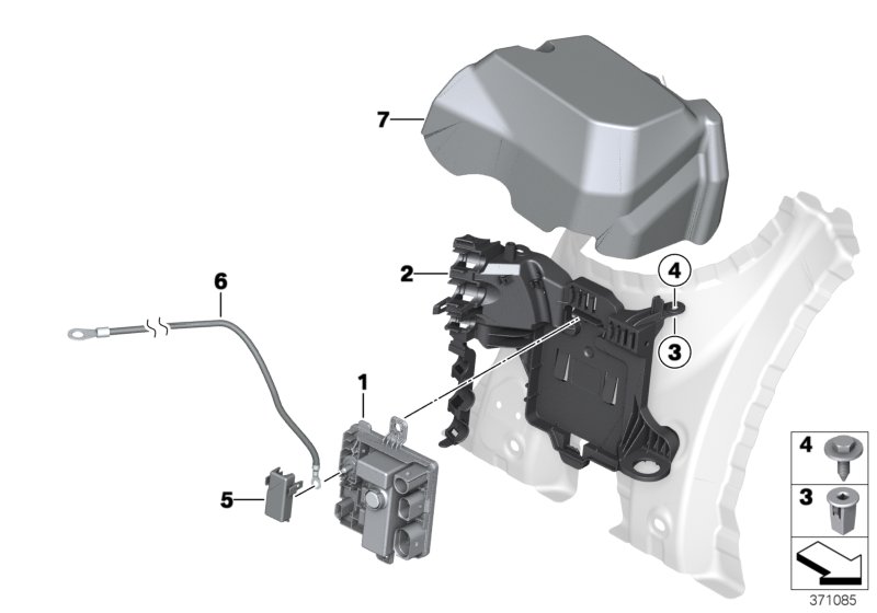 Genuine BMW 12427625998 F31 F30 F21 Cable To Power Distribution Modul (Inc. 335iX, 335i & 435i) | ML Performance UK Car Parts