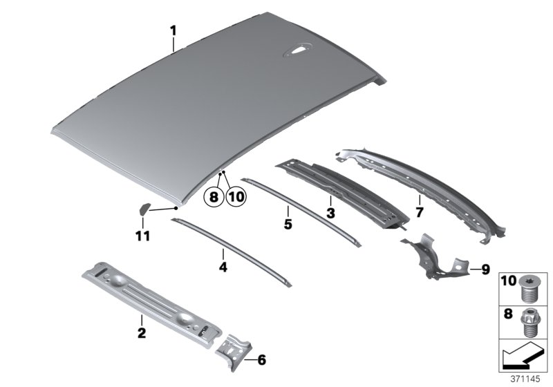 Genuine BMW 41217333938 F82 F32 Right Upper Apron Reinforcement (Inc. 435dX, 420iX & 425d) | ML Performance UK Car Parts