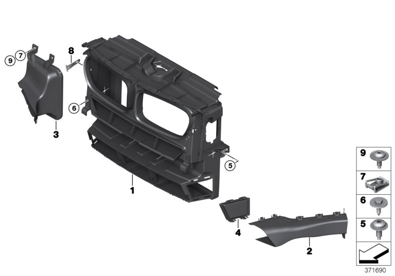 Genuine BMW 51747210476 F25 F26 Air Duct (Inc. X3) | ML Performance UK Car Parts