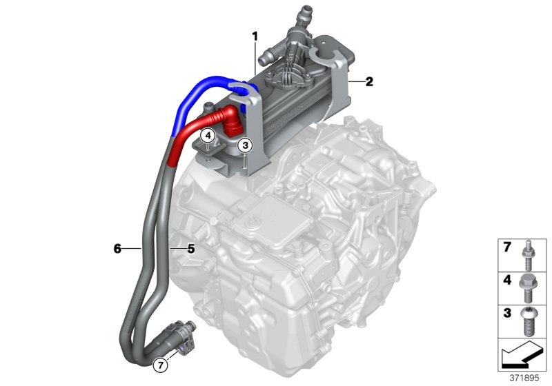 Genuine BMW 17227640807 Transmission Oil Cooler Line, Flow (Inc. i8) | ML Performance UK Car Parts