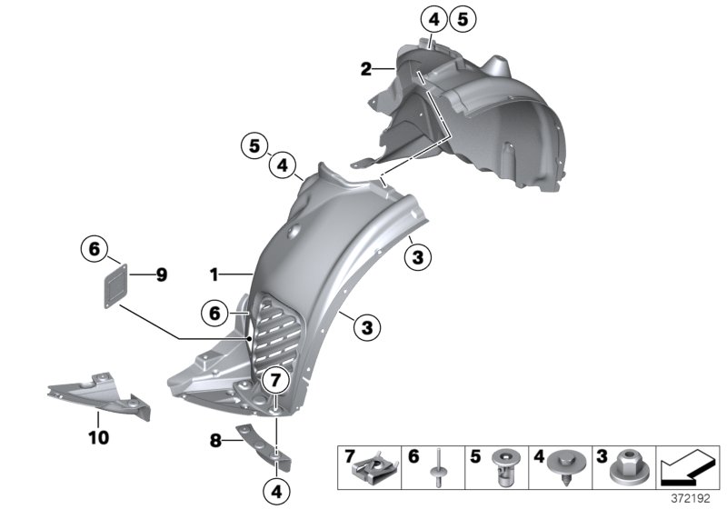 Genuine BMW 51717213647 F25 F26 Cover For Brake Air Duct (Inc. X4) | ML Performance UK Car Parts