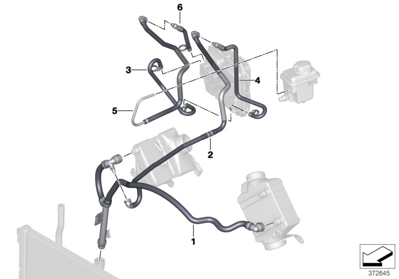 Genuine BMW 17127627328 F15 F16 Line, Supply, Charge Air Cooler-Dme (Inc. X5 50iX 4.4 & X6 50iX 4.4) | ML Performance UK Car Parts