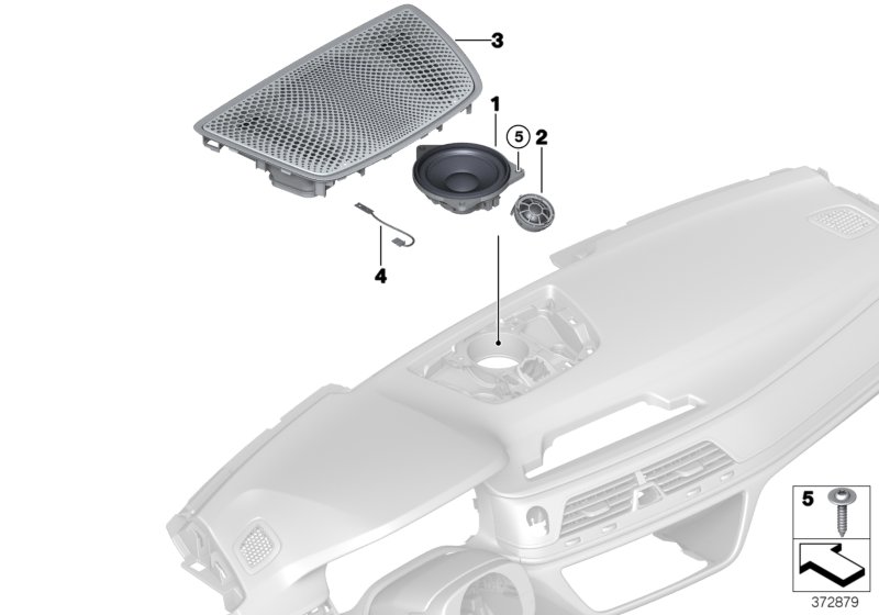 Genuine BMW 51169493655 G12 G11 Cover, Center Speaker (Inc. 750LdX, ALPINA B7 & 730Li) | ML Performance UK Car Parts