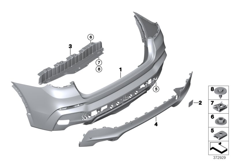 Genuine BMW 51128067608 F26 Cover, Tow Fitting, Primed, Rear MPA (Inc. X4 M40iX) | ML Performance UK Car Parts