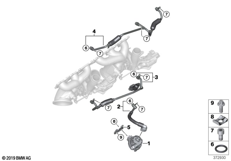 Genuine BMW 11517602124 F13 F06 F48 Asa-Bolt M8X22-8.8 ZNS3 (Inc. Cooper S, X1 20iX & M2 Competition) | ML Performance UK Car Parts