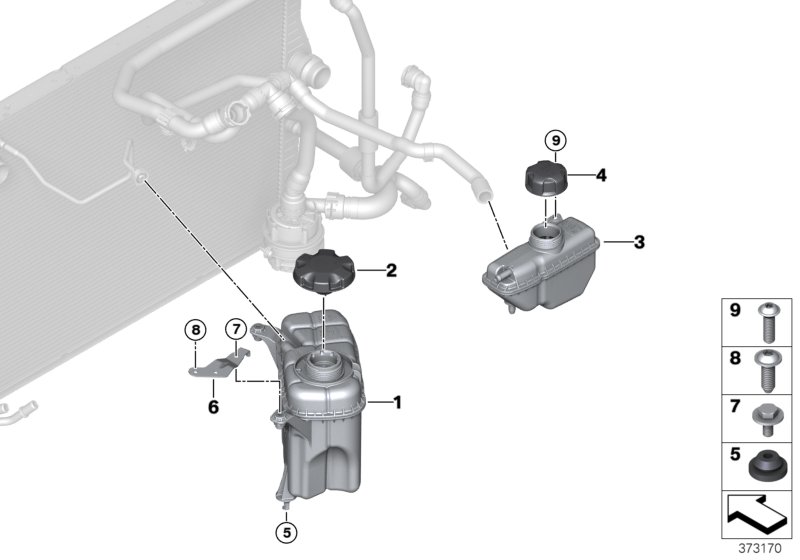 Genuine BMW 17117850460 F80 F82 Bracket, Expansion Tank (Inc. M4 GTS) | ML Performance UK Car Parts