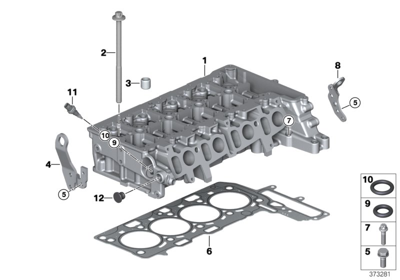 Genuine BMW 11128513700 F36 F11 F45 Cylinder Head Gasket 2-LOCH (Inc. 725Ld, 320d ed & Cooper D ALL4) | ML Performance UK Car Parts