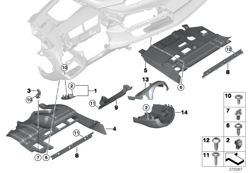 Genuine BMW 51459284357 I15 Trim Panel, Steering Column, Top (Inc. i8) | ML Performance UK Car Parts