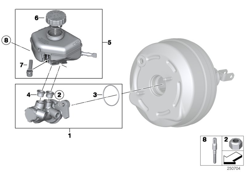 Genuine BMW 34336851093 F20 Brake Master Cylinder (Inc. 318i, 418i & 120i) | ML Performance UK Car Parts