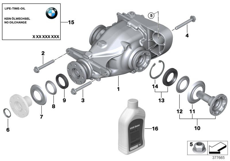 Genuine BMW 33107566190 E90 E92 Exch. Final Drive I=3,91 (Inc. 325xi & 328xi) | ML Performance UK Car Parts