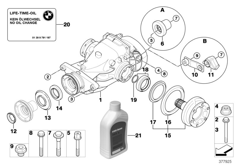 Genuine BMW 33326770288 E84 E90 E91 Threaded Bush M14X1,5 ZNS3 (Inc. X1 18dX) | ML Performance UK Car Parts