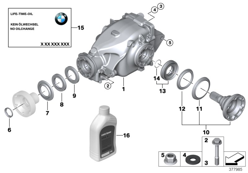 Genuine BMW 33107514150 E85 Exch. Final Drive I=3,23 (Inc. Z4 2.5i & Z4 3.0si) | ML Performance UK Car Parts