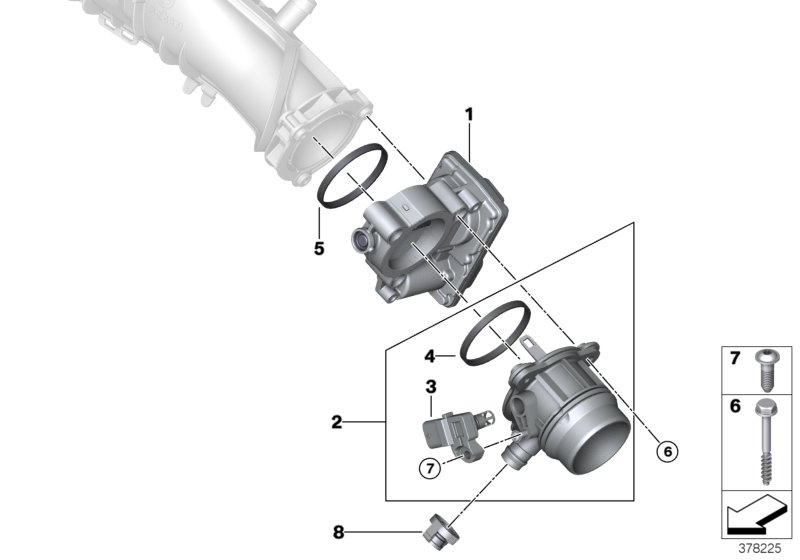 Genuine BMW 11617619271 F45 F56 Charge Air Tube (Inc. X1 18i, 216i & Cooper) | ML Performance UK Car Parts