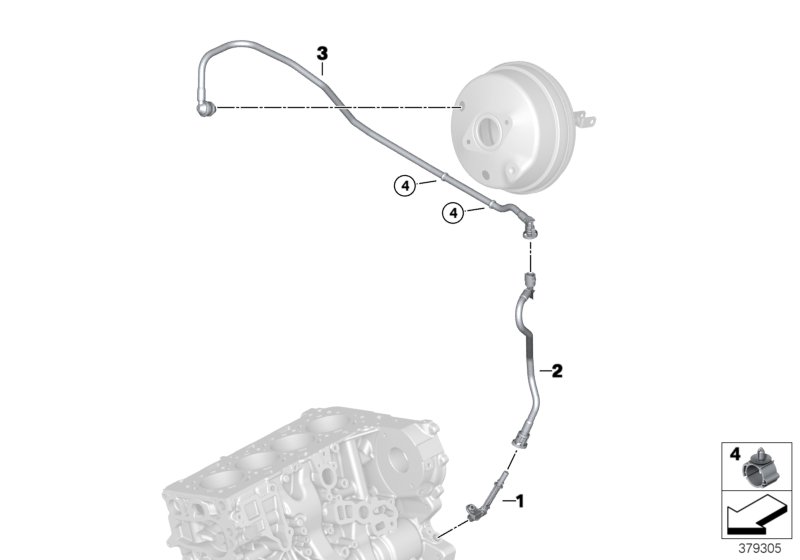 Genuine BMW 11668578620 F15 Vacuum Pipe (Inc. X5 25d & X5 25dX) | ML Performance UK Car Parts