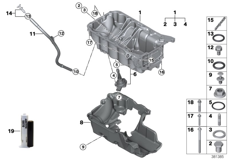 Genuine BMW 11138590016 F56 Oil Pan (Inc. 218d, 220dX & 218dX) | ML Performance UK Car Parts