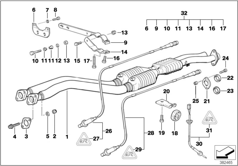 Genuine BMW 18311404478 E36 Clamp Upper D=65,0mm (Inc. M3) | ML Performance UK Car Parts