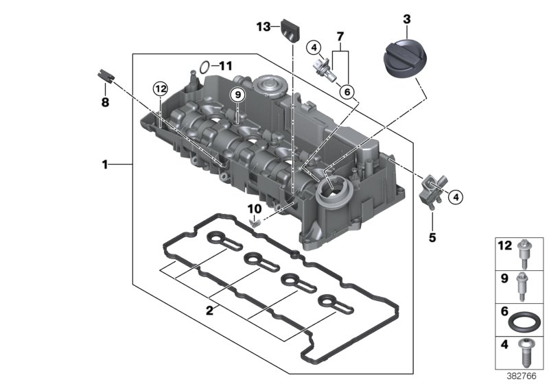 Genuine BMW 11128473265 F55 F48 Gasket Set, Cylinder Head Cover (Inc. 220dX, X3 20dX & 218dX) | ML Performance UK Car Parts