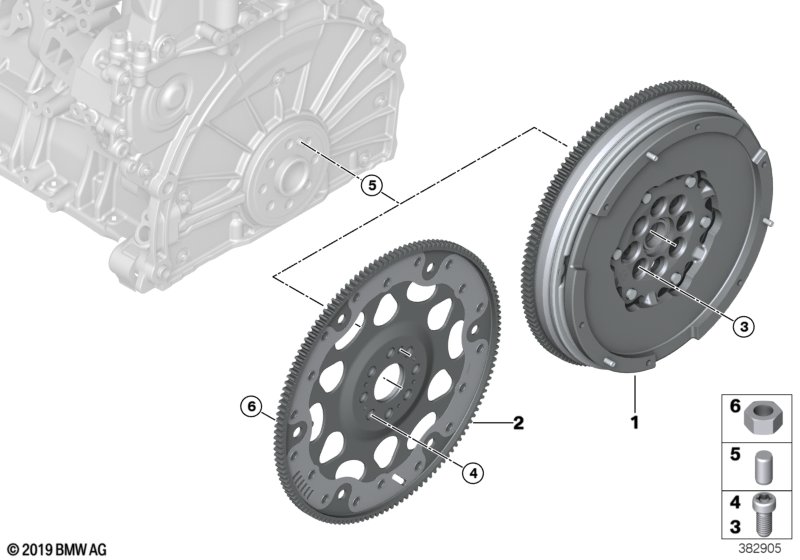 Genuine BMW 11228577213 F26 G31 F34 Flywheel Automatic (Inc. 725Ld, 220dX & X4 20dX) | ML Performance UK Car Parts