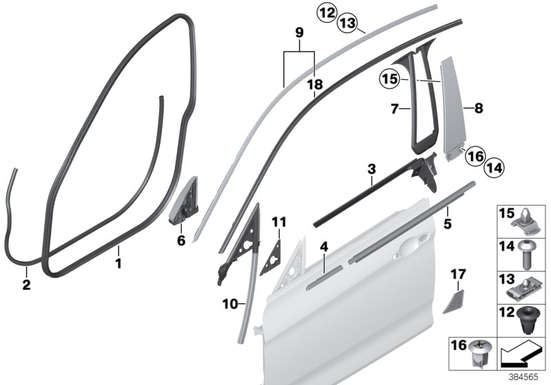 Genuine BMW 51337310225 F36 Finisher, Side Frame Left CHROM (Inc. 430dX, 435iX & 440iX) | ML Performance UK Car Parts