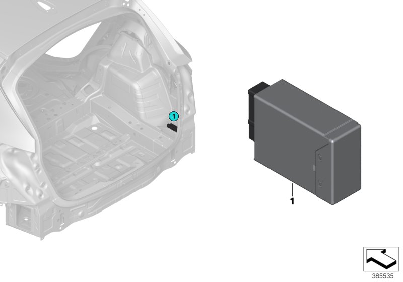 Genuine BMW 61357464634 F48 F45 F46 Control Unit For Remote Backrest Release (Inc. X1 18i, X1 28i & X1 18d) | ML Performance UK Car Parts