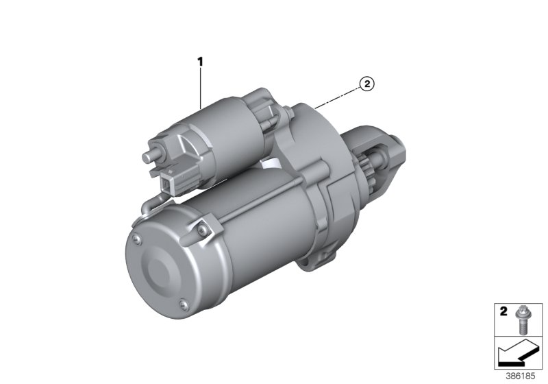 Genuine BMW 12418607569 F15 Starter (Inc. X5 40eX) | ML Performance UK Car Parts