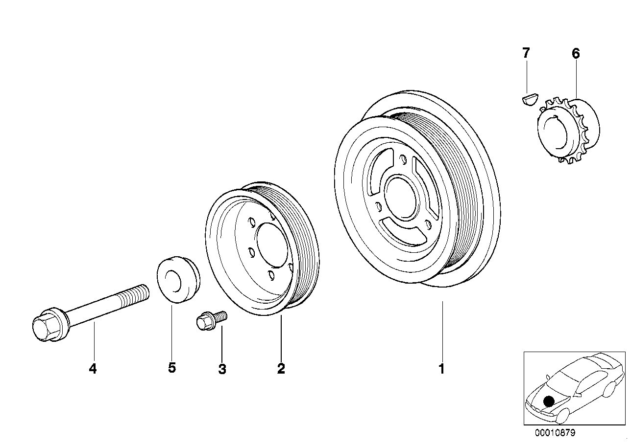 Genuine BMW 11231708816 E46 E36 Vibration Damper (Inc. 318i, 316i 1.9 & Z3 1.9) | ML Performance UK Car Parts