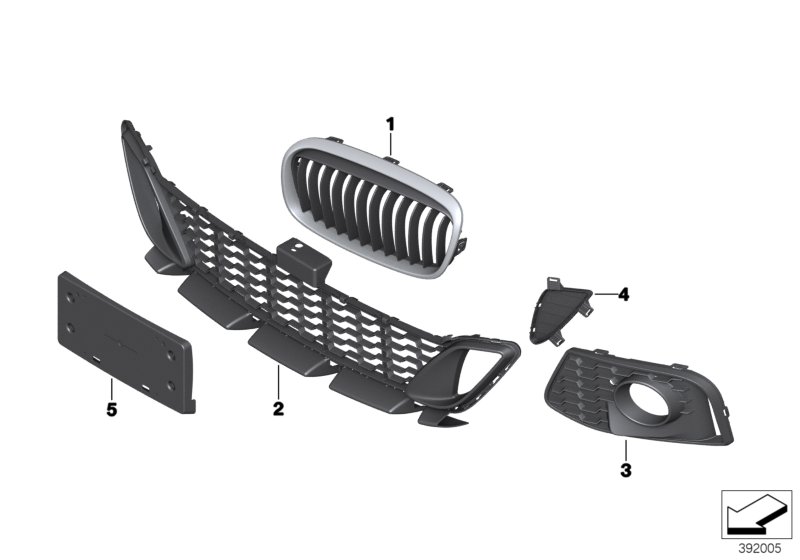 Genuine BMW 51118063886 F46 Cover, Brake Air Channel Right (Inc. 220i, 218dX & 218d) | ML Performance UK Car Parts