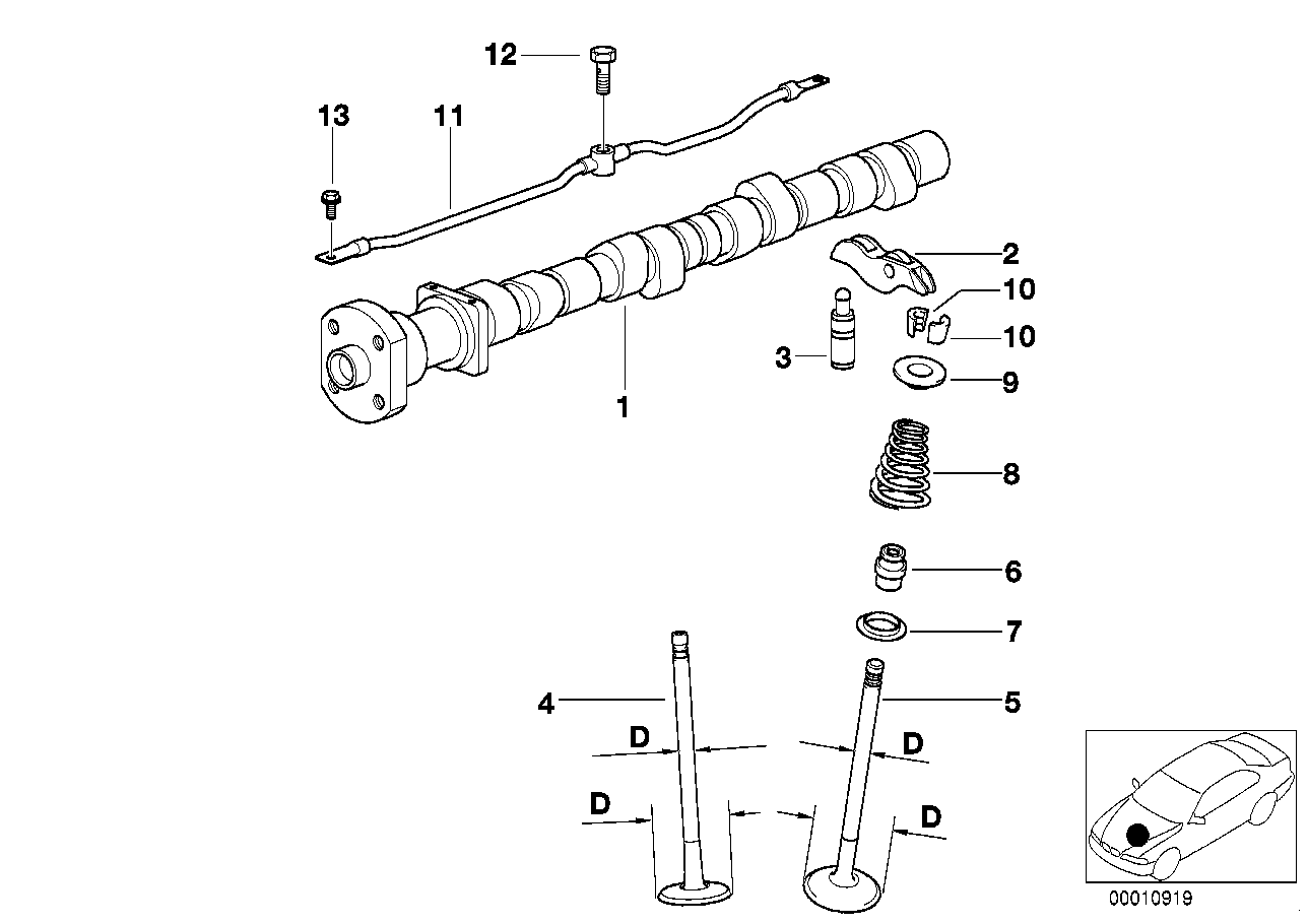 Genuine BMW 11311436853 E36 E46 Camshaft (Inc. 316i) | ML Performance UK Car Parts