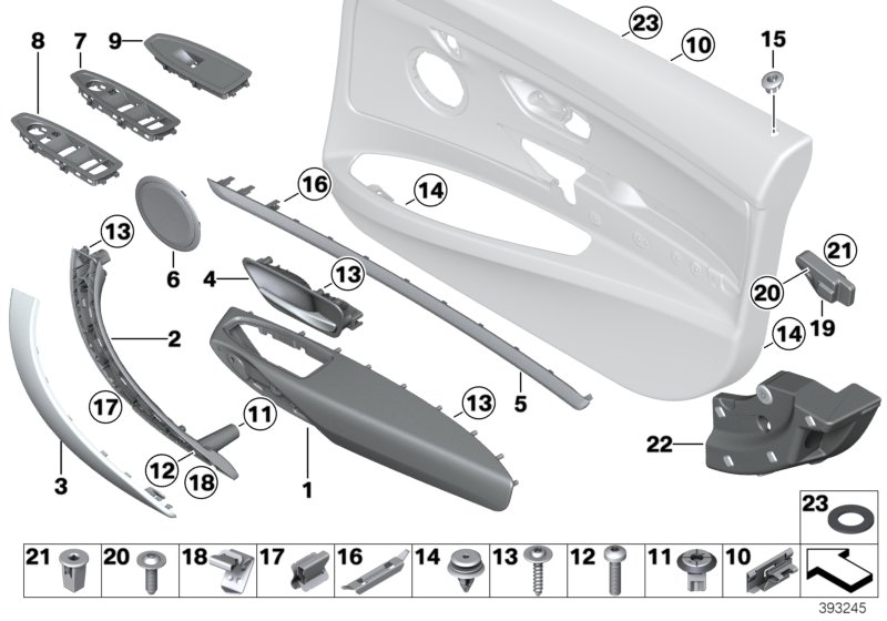 Genuine BMW 51417373724 F34 F34 Trim Cover, Lock Button, Front Right (Inc. 330i) | ML Performance UK Car Parts