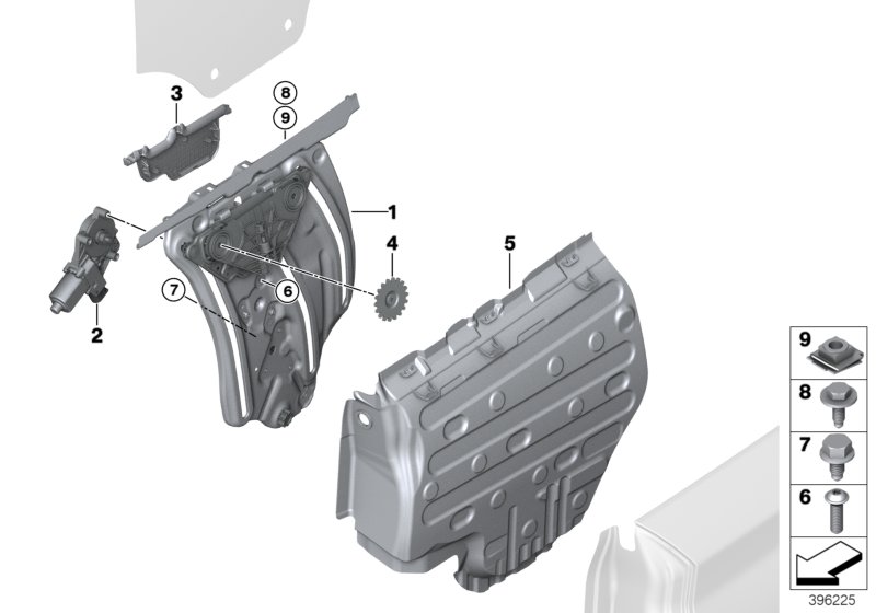 Genuine BMW 51357435758 F23 Window Lifter Rear Right (Inc. M235i, 218d & 220i) | ML Performance UK Car Parts