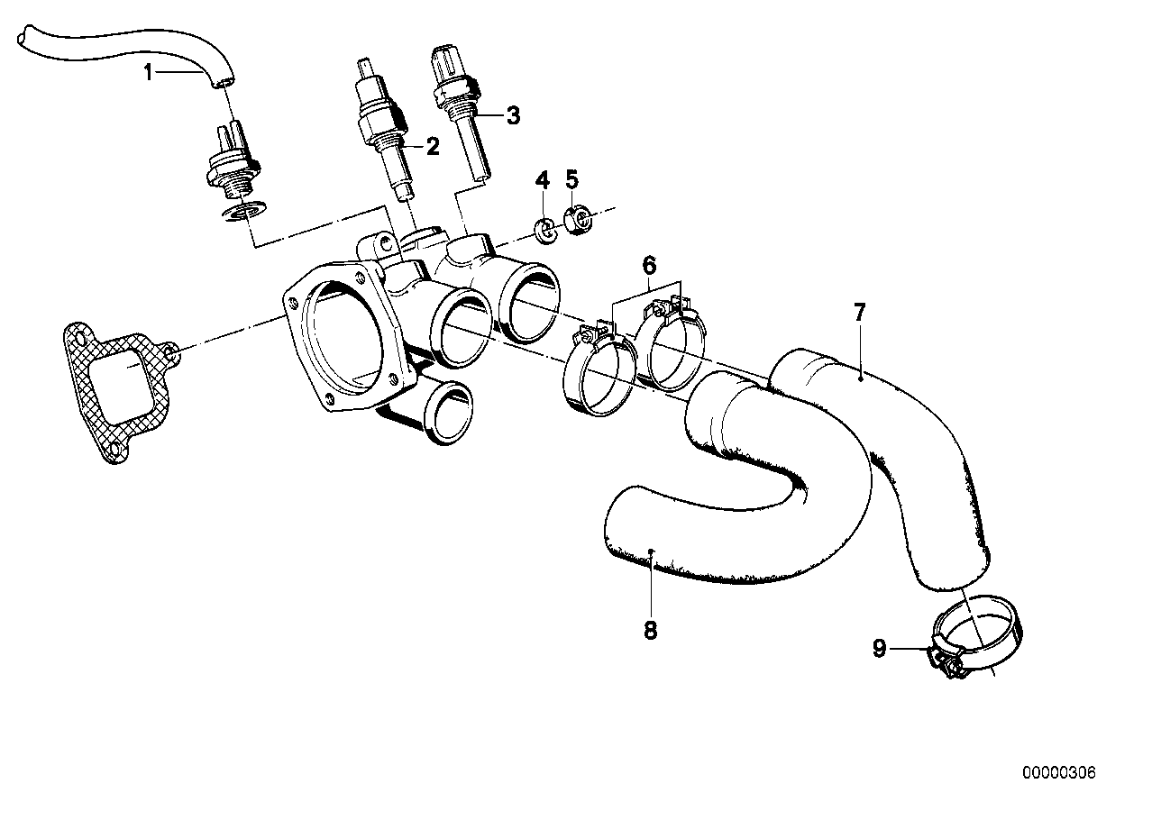 Genuine BMW 11531266467 E12 E24 Hose (Inc. 528i, 630CS & 528) | ML Performance UK Car Parts