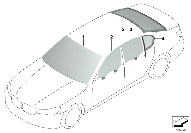 Genuine BMW 51317490628 G11 G12 Windshield Green, Cbdss/Hud Rain Sensor (Inc. 750dX, 750LiX & 745Le) | ML Performance UK Car Parts