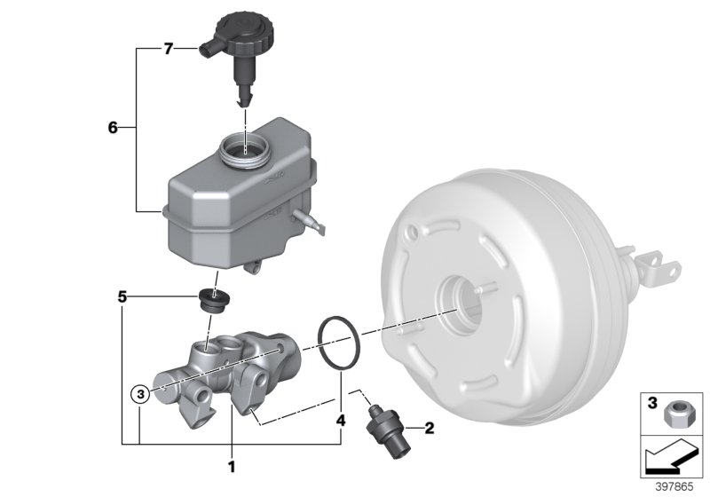 Genuine BMW 34317838638 E86 E46 E85 Brake Master Cylinder (Inc. M3 CSL, M3 & Z4 M3.2) | ML Performance UK Car Parts