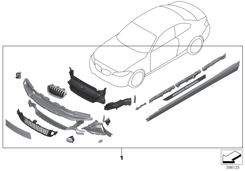 Genuine BMW 51778070151 F23 Set Of Retainer Strips, Left -M- (Inc. M240i, 220i & M235iX) | ML Performance UK Car Parts