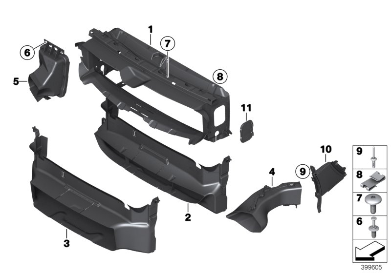 Genuine BMW 51747294908 F34 Air Duct, Brake, Right (Inc. 318d) | ML Performance UK Car Parts