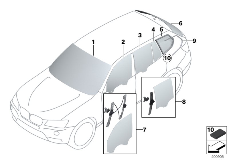 Genuine BMW 51317306205 F25 F26 Clip, Bottom Left (Inc. X4 20dX) | ML Performance UK Car Parts