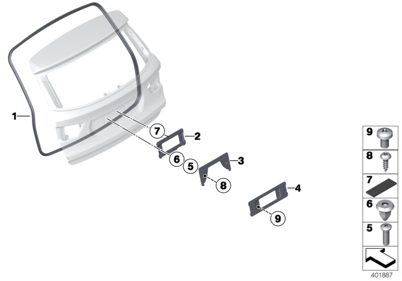 Genuine BMW 51767301846 F25 Trunk Lid Gasket (Inc. X3) | ML Performance UK Car Parts