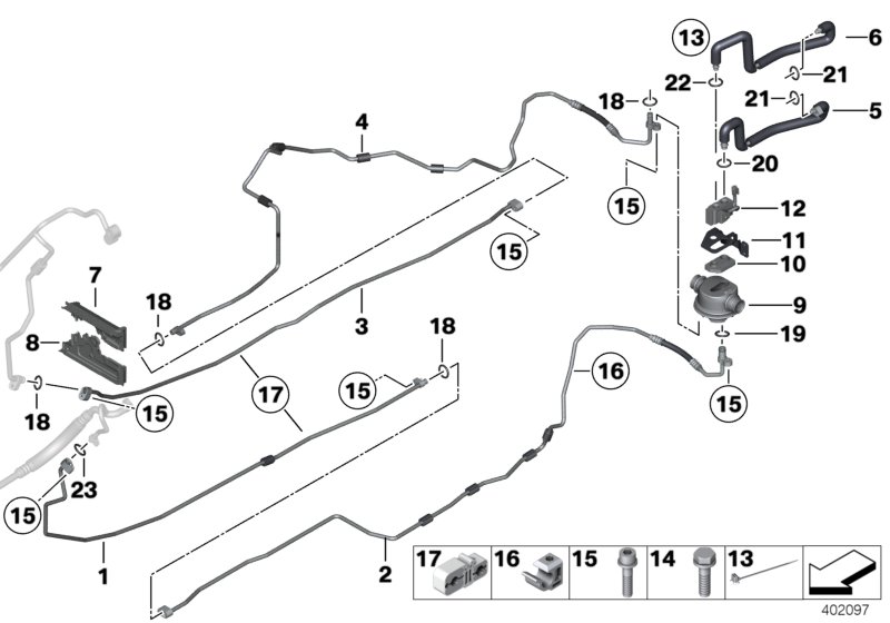 Genuine BMW 64539198296 Suction Pipe (Inc. Hybrid 7 & Hybrid 7L) | ML Performance UK Car Parts