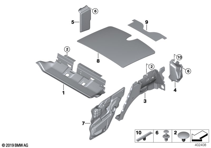 Genuine BMW 51487355623 E71 E72 Sound Insulating Door Rear Left (Inc. Hybrid X6 & X6) | ML Performance UK Car Parts