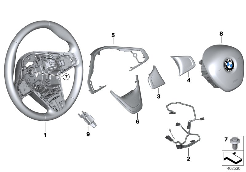 Genuine BMW 32306871211 F48 F45 Connecting Line, Steering Wheel (Inc. X2 18d, 216d & X2 20dX) | ML Performance UK Car Parts