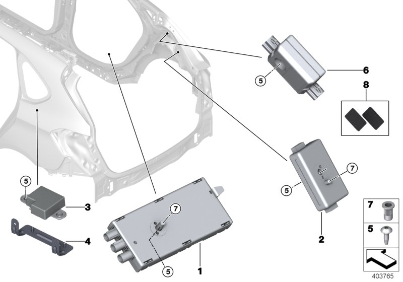 Genuine BMW 65209352602 F46 Antenna Amplifier Am/Fm AM/FM1/FM2 (Inc. 220d, X1 16d & 214d) | ML Performance UK Car Parts