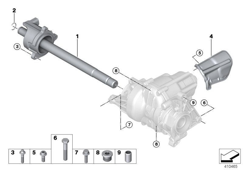 Genuine BMW 31607646906 F48 Intermediate Shaft With Support Tube (Inc. Cooper SD ALL4, X2 18dX & JCW ALL4) | ML Performance UK Car Parts