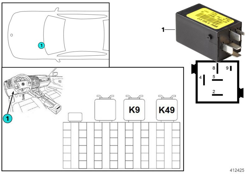 Genuine BMW 61356903410 E36 Control Unit, Rear Fog Light (Inc. 316i 1.6, 328i & 318tds) | ML Performance UK Car Parts