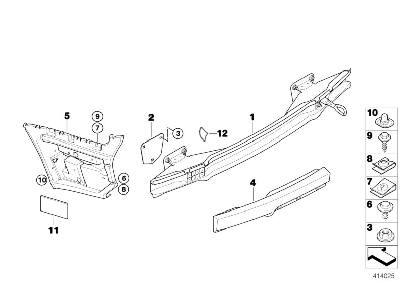 Genuine BMW 51127900842 E93 E92 Guide, Rear Right M (Inc. M3) | ML Performance UK Car Parts