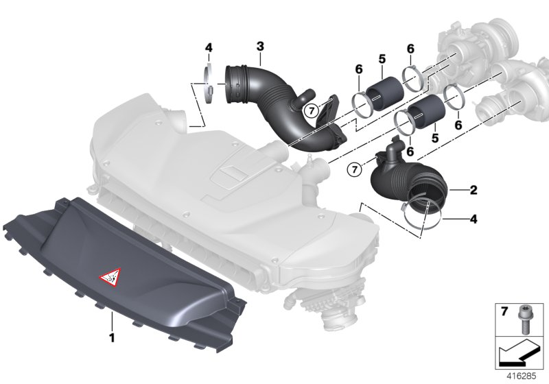 Genuine BMW 13717848381 Rubber Boot 1-Apr (Inc. X5 M & X6 M) | ML Performance UK Car Parts