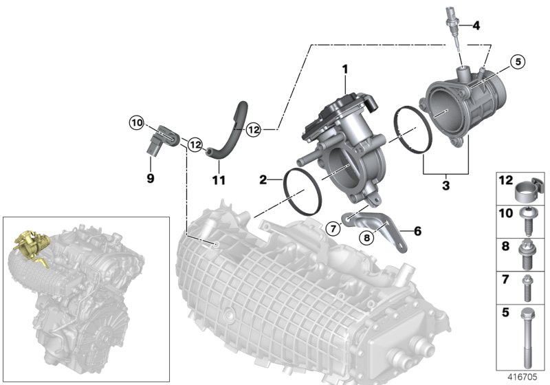 Genuine BMW 13547645966 I15 Screw For Thermoplastic Plastics 6X70 (Inc. i8) | ML Performance UK Car Parts