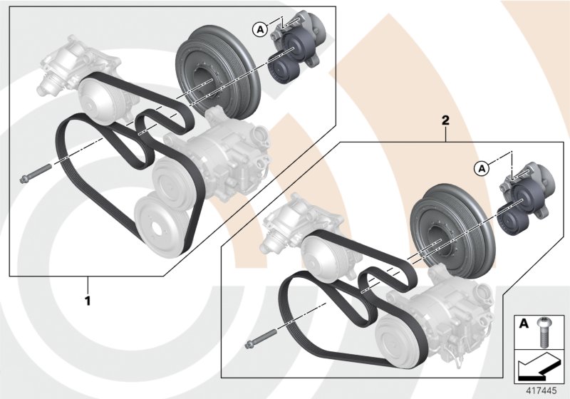 Genuine BMW 11282365965 E84 E92 E93 Repair Kit For Belt Drive, Complete VALUE LINE (Inc. X1 20dX, 320xd & 318d) | ML Performance UK Car Parts