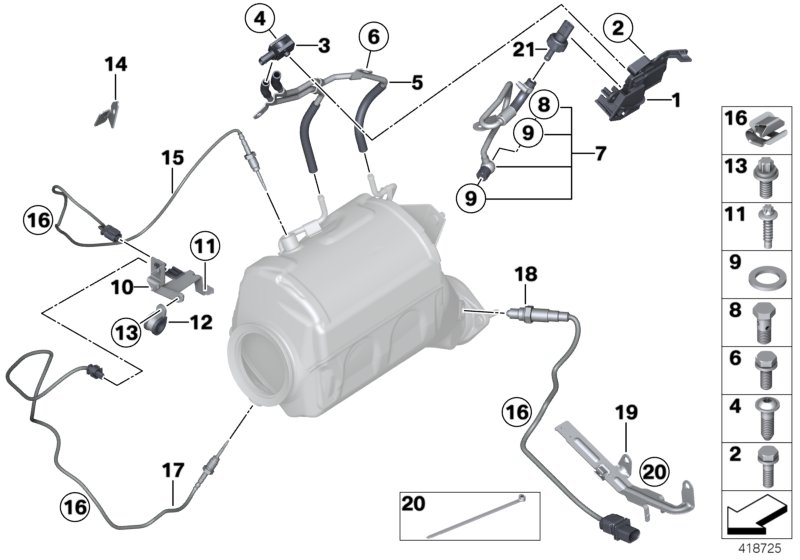 Genuine BMW 13628573975 F10 E70 Bracket F.Sensor (Inc. M550dX, X6 M50dX & 750dX) | ML Performance UK Car Parts